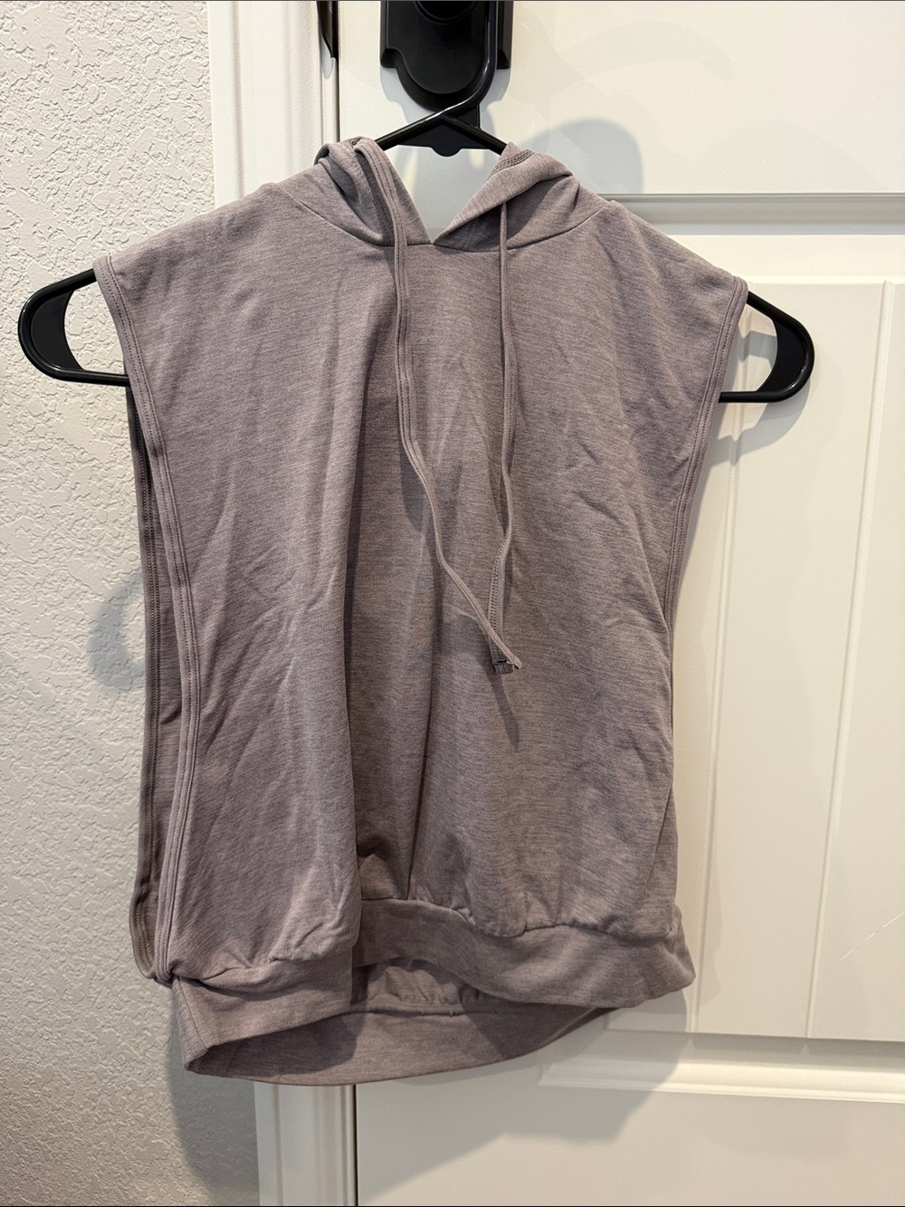 Sleeveless Hoodie Tank in Dusty Mauve